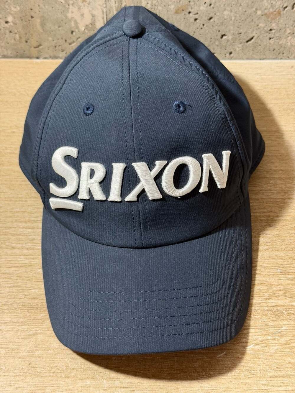 Srixon Embroidered Logo Golf Cap, Navy Blue Adjustable Strapback Hat